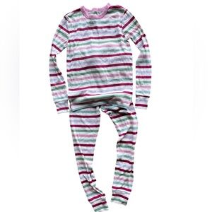 NWT GAP ORGANIC Multicolor Striped Kids Pajama Set